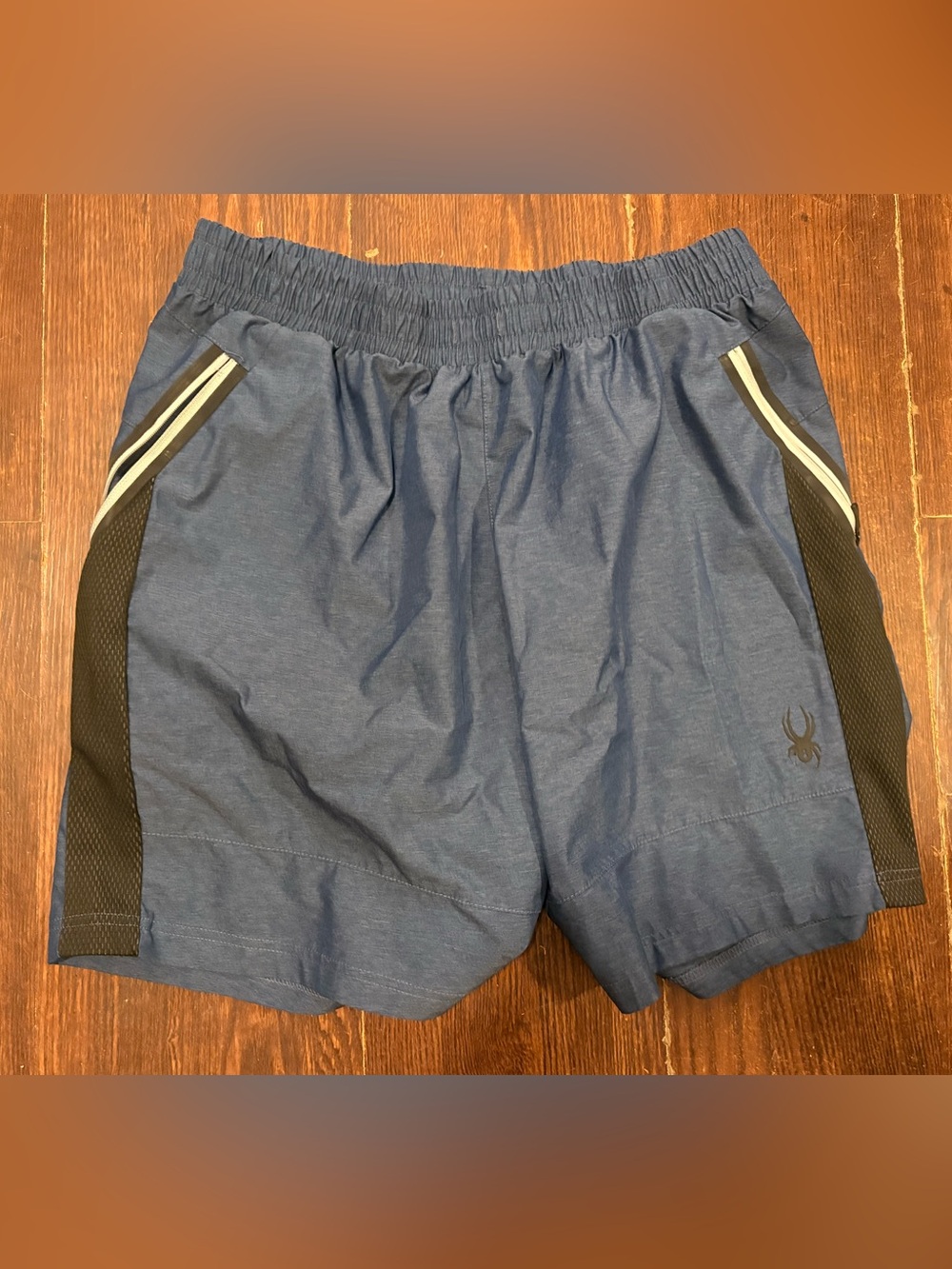 Spyder Men's LG Navy Blue Athletic Shorts with Contrast Trim